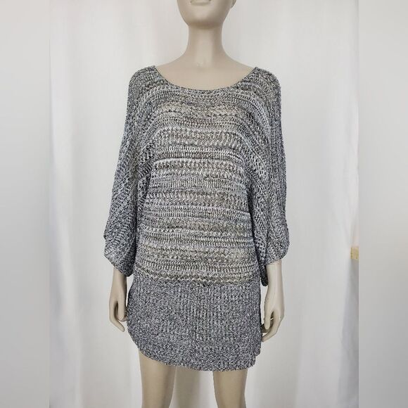 NWOT Lane Bryant Silver Silver "crochet" cover up - Picture 7 of 7